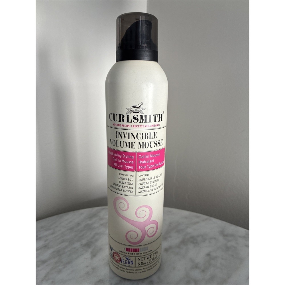 CURLSMITH Invincible Volume Mousse ~ 6.8 fl oz / 200 ml ~ NEW